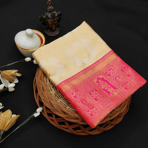 Pink_Embellished_Banarasi_Jacquard_Saree_(Pink)